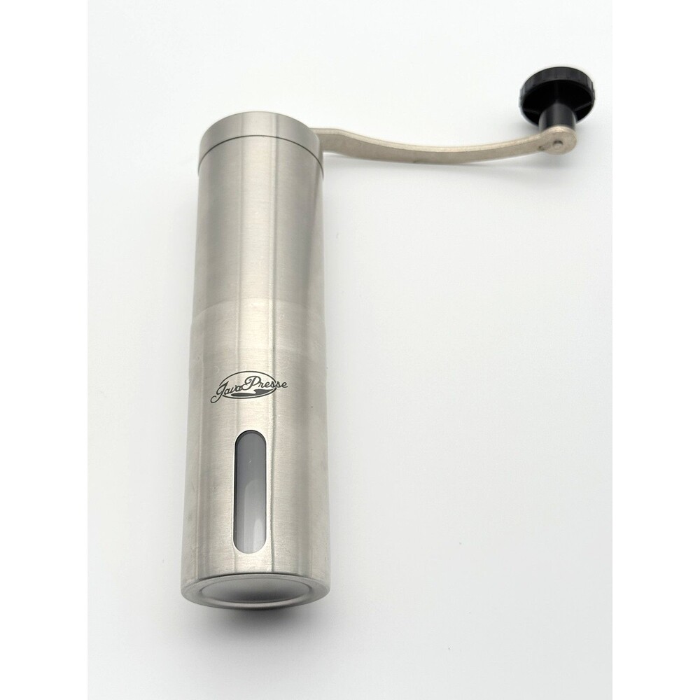 JavaPresse Manual Coffee Grinder Stainless Steel Adjustable Burr Hand Crank